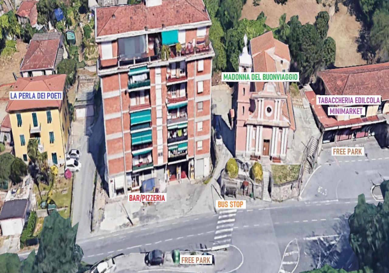 Appartamento La Perla dei Poeti Buonviaggio Vezzano Ligure Esterno foto